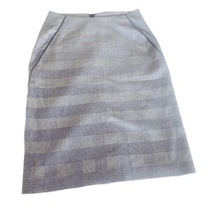 Plaid black and white Pencil skirt